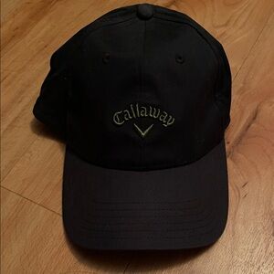 Callaway Black Cap with Green Logo